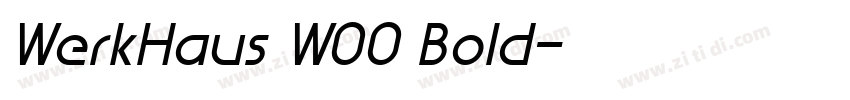 WerkHaus W00 Bold字体转换
